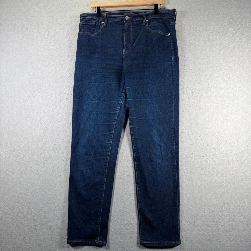 Banana Republic High Rise Slim Tall Dark Wash Denim Jeans Women's‎ Size 32 14